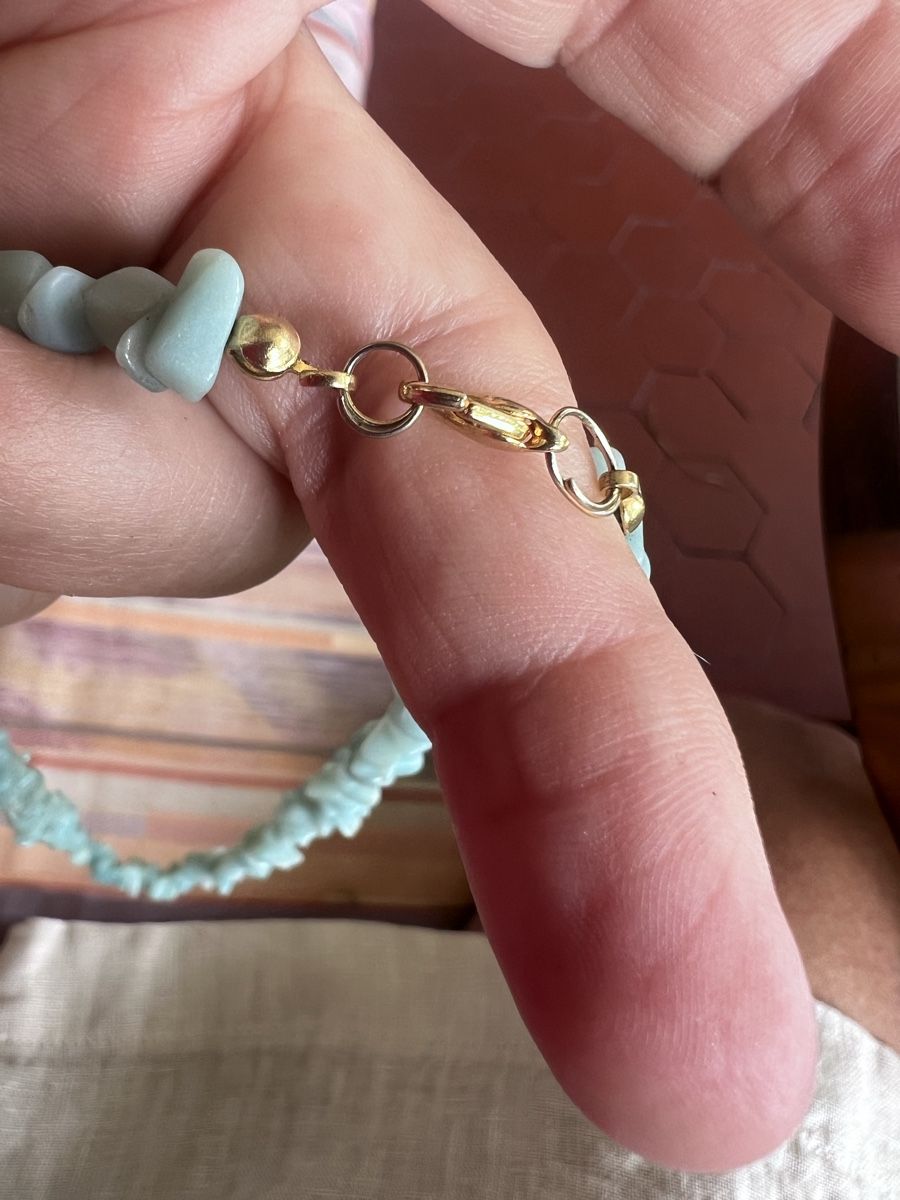 Altri gioielli: Peridot Kette und Amazonit Kette Vintage – Usato da Burgdorf venduto da puppennetz 7
