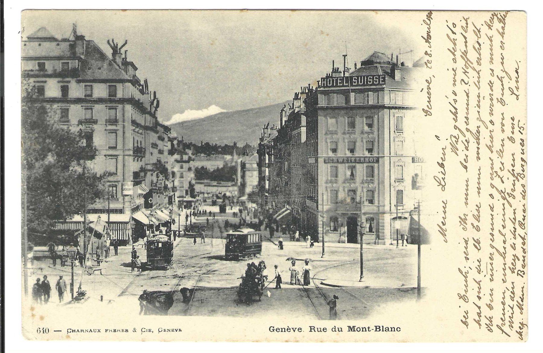 Ansichtskarten: Genève – Gebraucht aus Wildhaus von Brunphil
