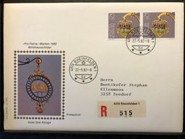 FDC Pro Patria Wirtshausschilder 1982 (Ortsn.)