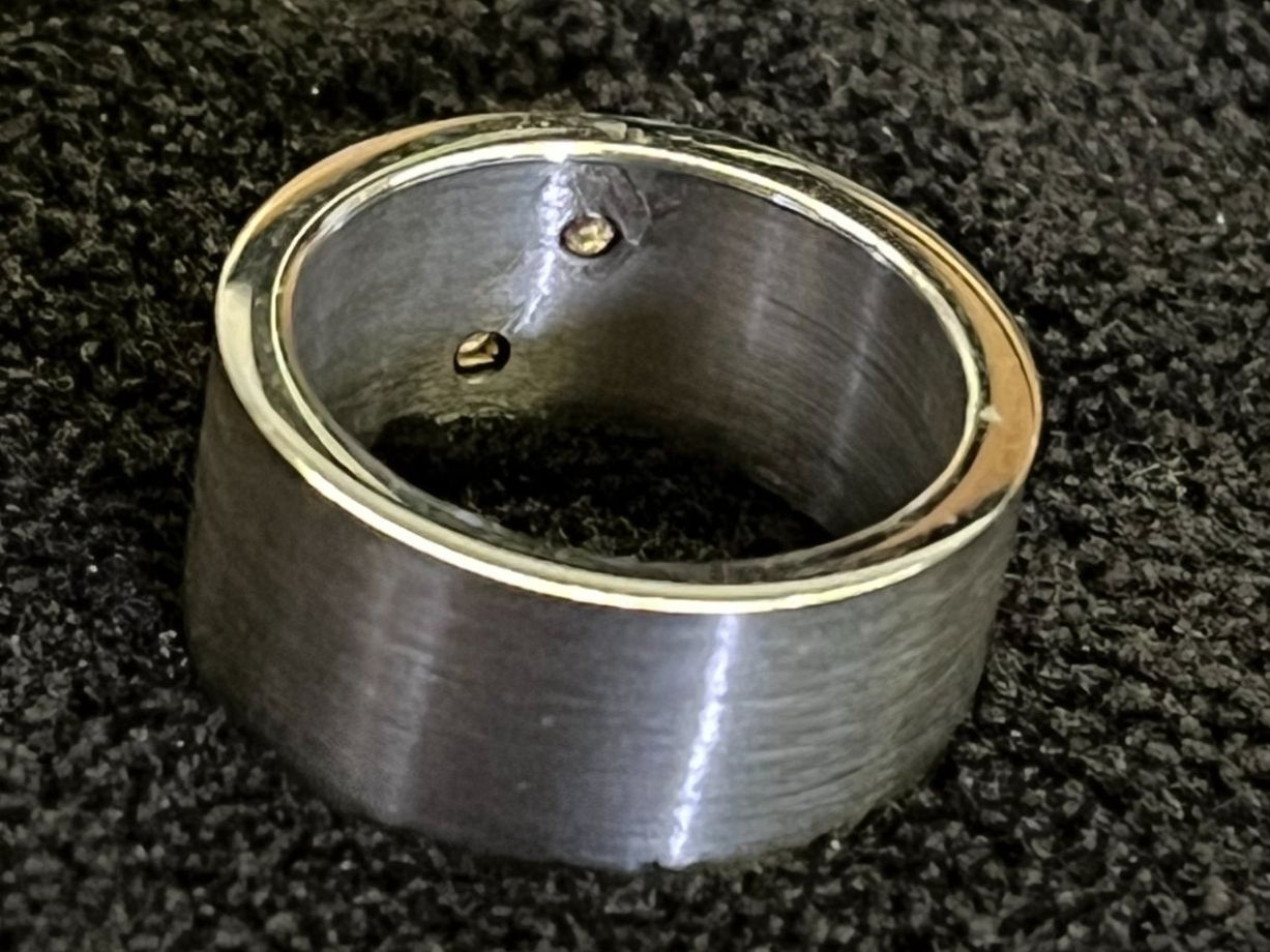 Ringe: Ring Stahl Gold Diamant – Gebraucht aus Bettwiesen von wicking27 2