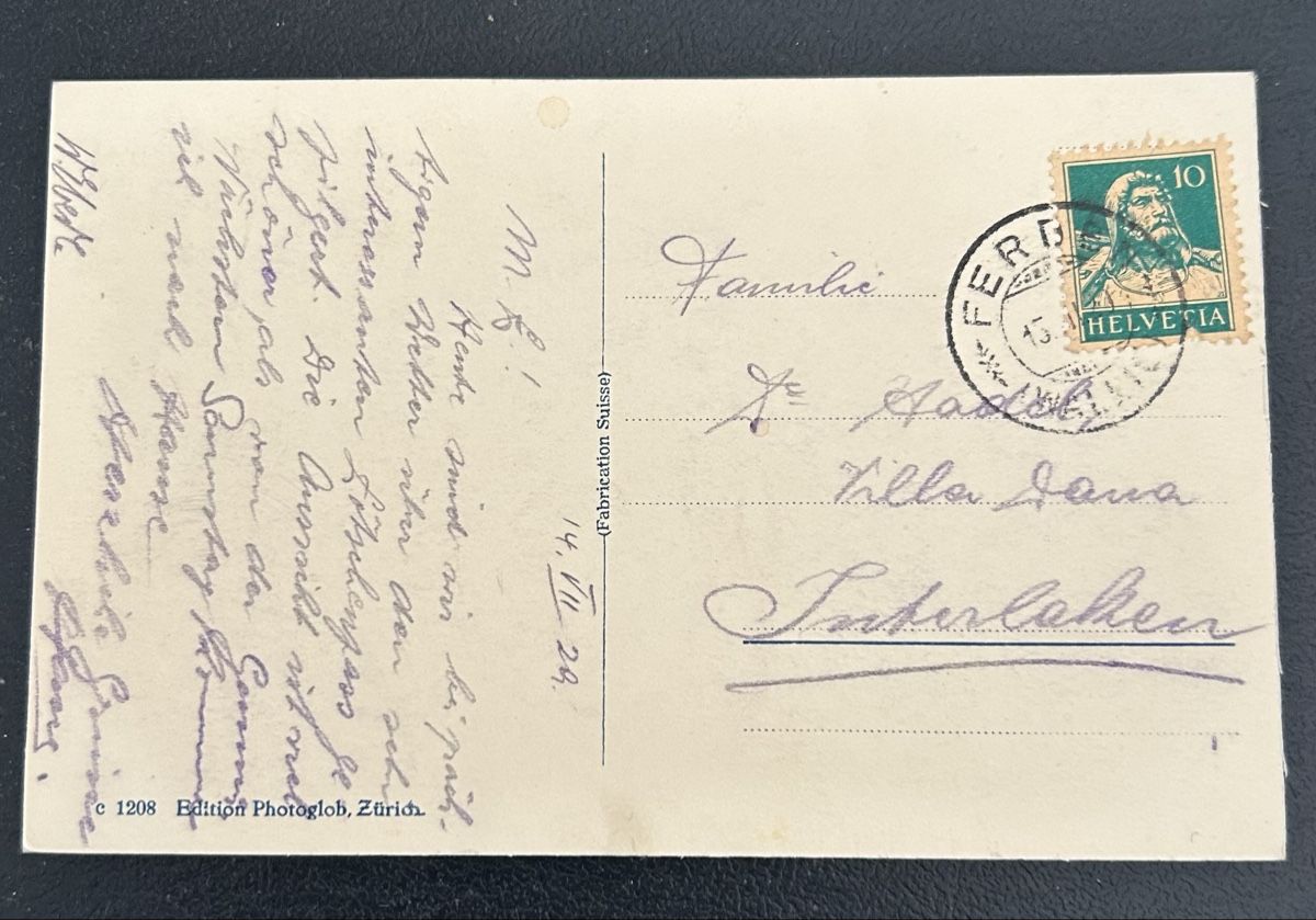 Cartoline postali: Fotokarte Ferden Lötschental  – Usato da Horw venduto da Tellbub 1