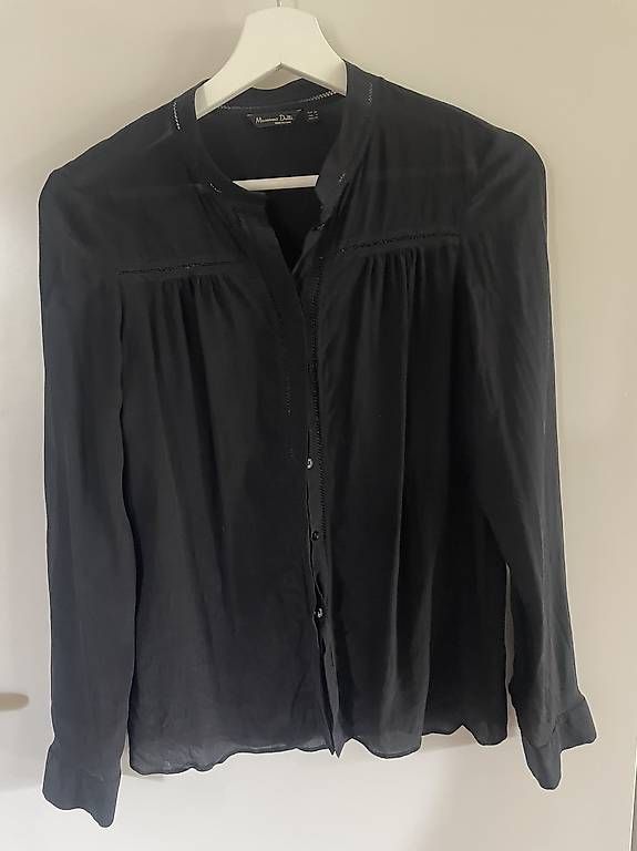Camicette: Massimo Dutti Seidenbluse schwarz, 100% Seide, Gr. 36 – Usato da Zürich venduto da Ineselisabeth