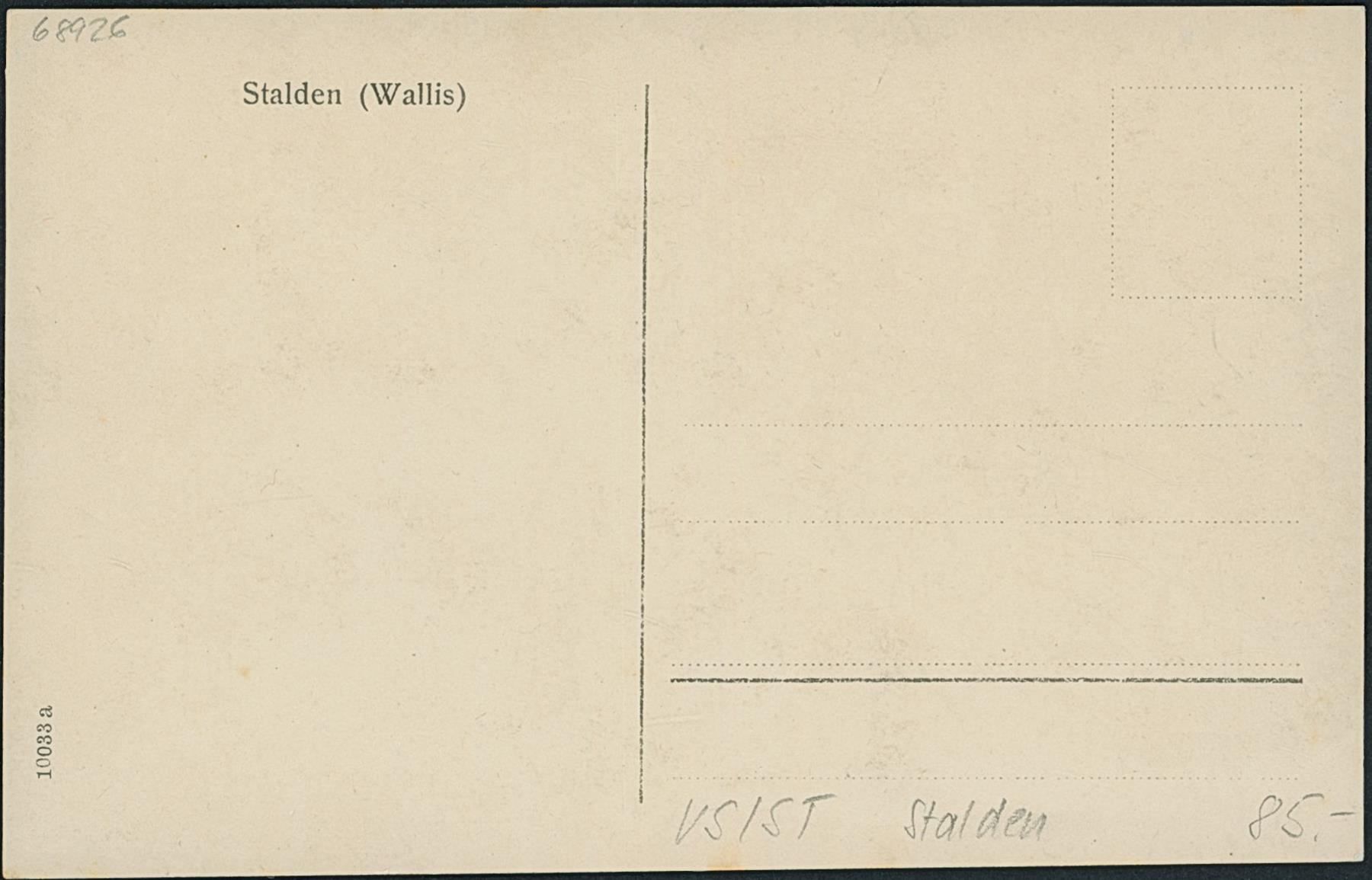 Cartes postales: VS Stalden – D'occasion à Schindellegi par leecollect 1