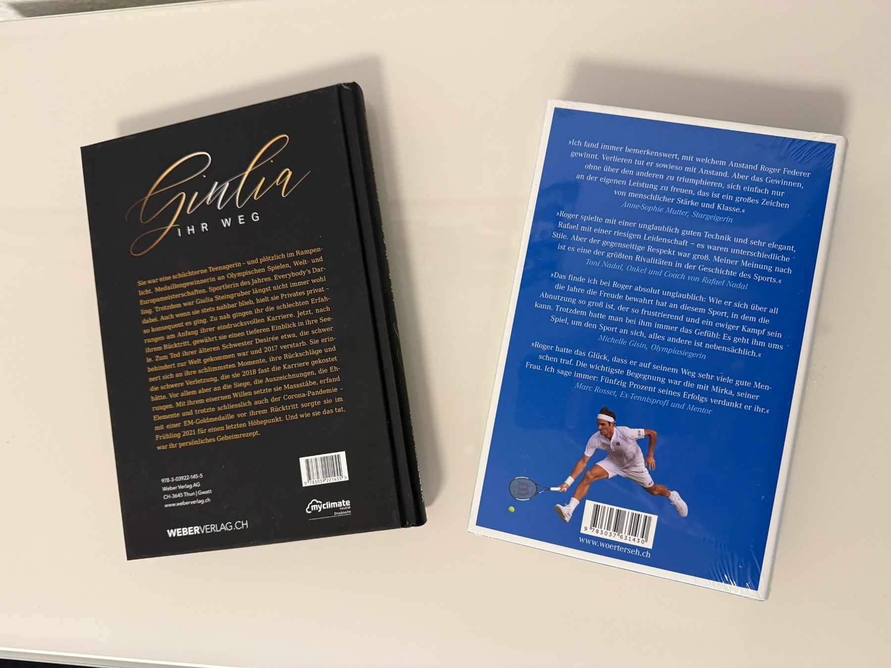 Bücher: 2 Schweizer Sportgrössen (Roger Federer, Giulia Steingruber) – Neu (gemäss Beschreibung) aus Oberbuchsiten von PSH1980 1