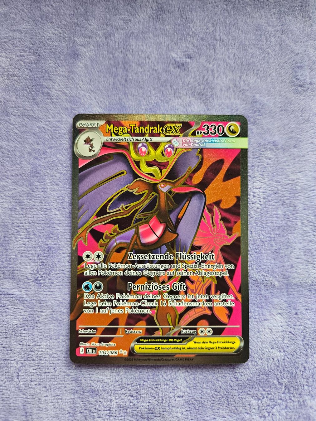 Pokémon Carte collezionabili: CRI (DE) 104/086 Mega-Tandrak ex DE – Nuovo (secondo la descrizione) da Cham venduto da sirloin28