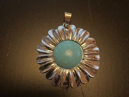 Amulett/ Anhänger Blume mit Türkis