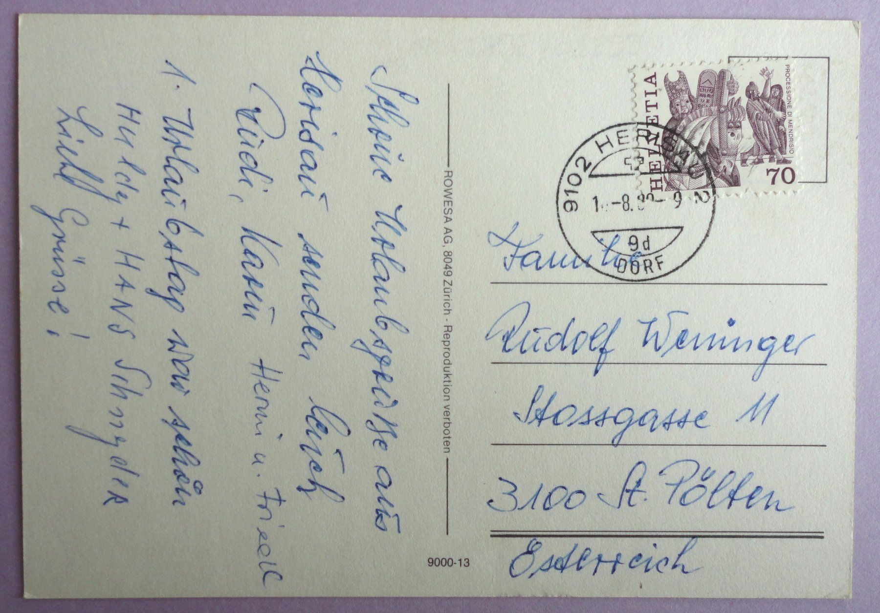 Cartes postales: St. Gallen – D'occasion à Fétigny par Billy2miny 1