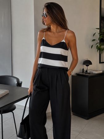 Piq Top Gr. S Schwarz Weiss Gestreift