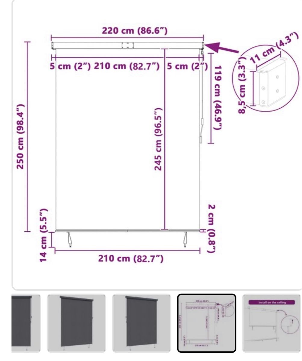 Tende: Sonnenschutz Rollon – Nuovo e nell'imballaggio originale da Vordemwald venduto da Zafira44 1