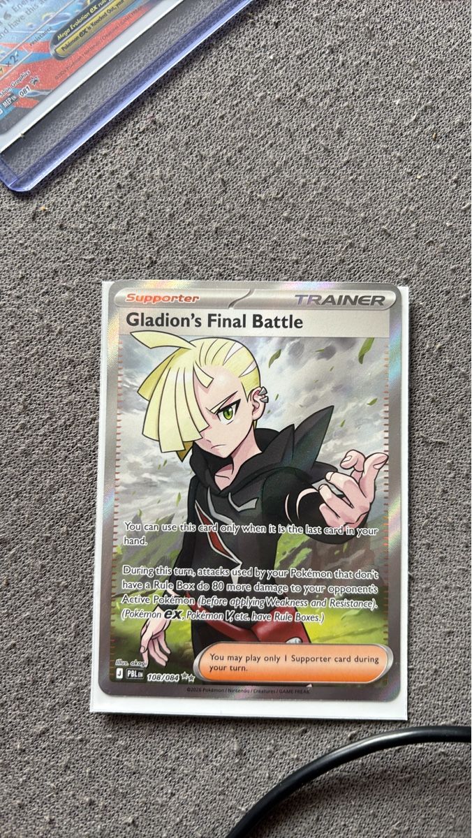 Pokémon Carte collezionabili: Trainer Karte Gladion's Final Battle 108/084 – Nuovo (secondo la descrizione) da Gächlingen venduto da bil_9j8h