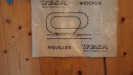 Wesa Spur 0 Weichen und Gleise, Konvolut Minitrix, für Mo...