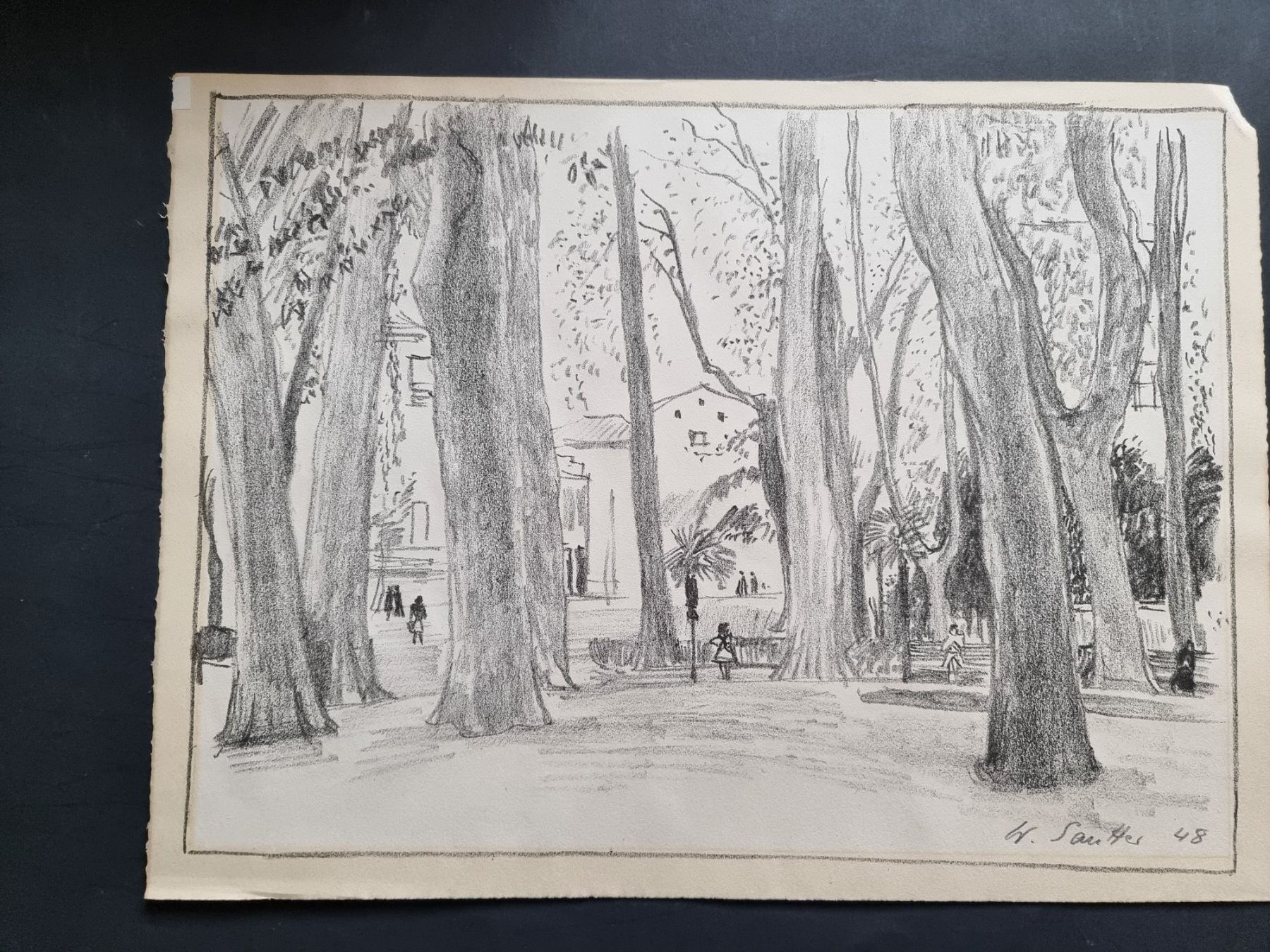 Grafica & Litografie: WALTER SAUTTER LITHOGRAPHIE SIGNIERT DATIERT – Usato da Gersau venduto da grafik-kunst 3