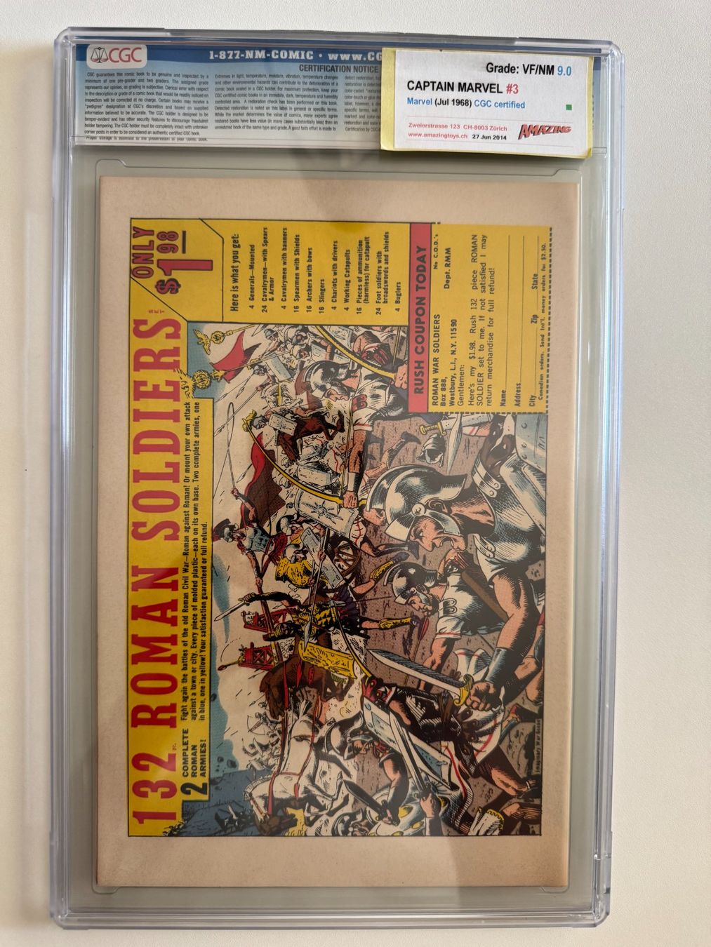 Comics: Captain Marvel #3 (1968) CGC 9.0 – Gebraucht aus Amriswil von MA_GA 1