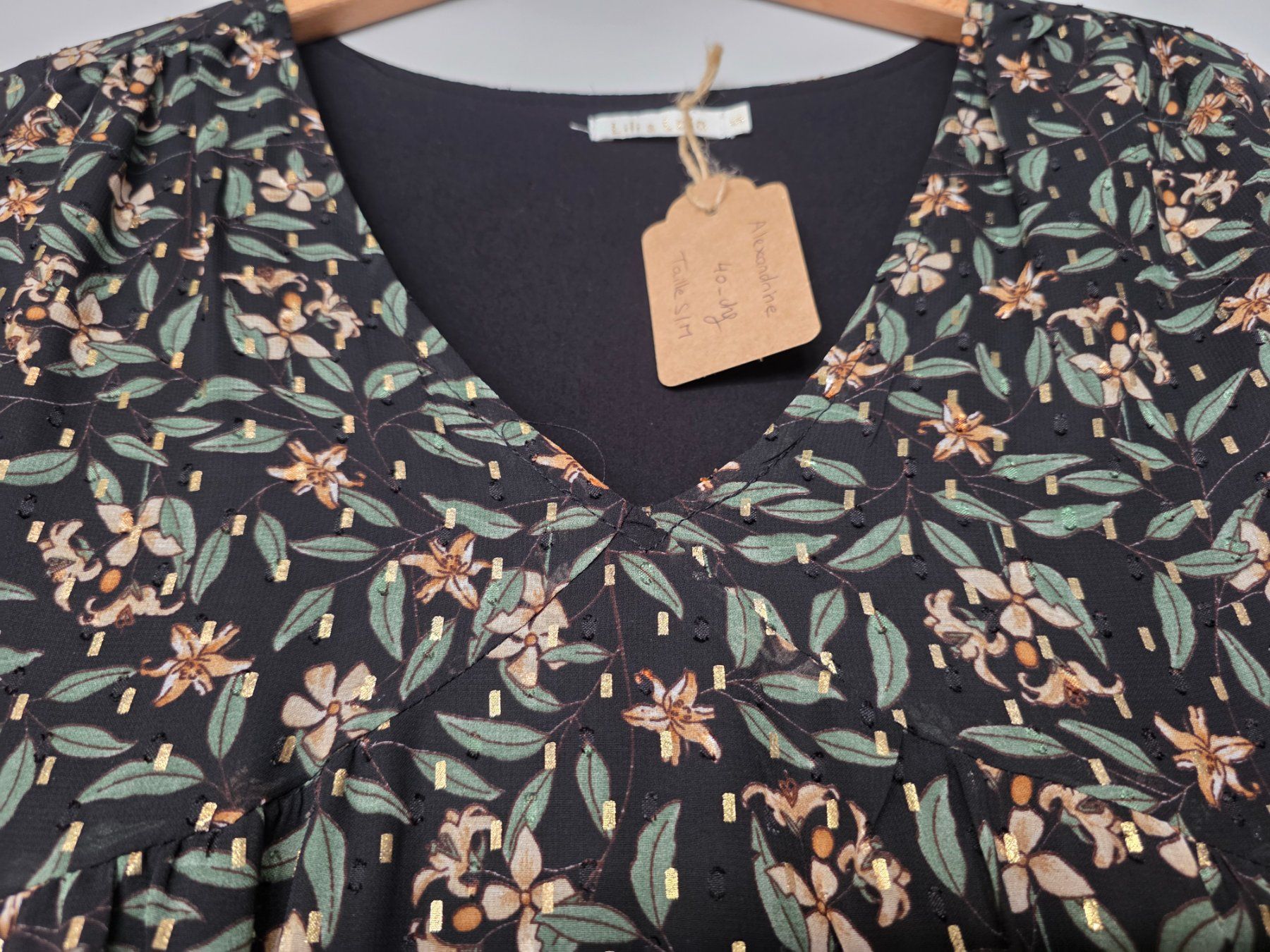 Kleider: Robe fleurie marque italienne Taille S/M – Neu (gemäss Beschreibung) aus Courgevaux von AT12 2