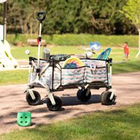 Bollerwagen JALO faltbar - Beige/Blau