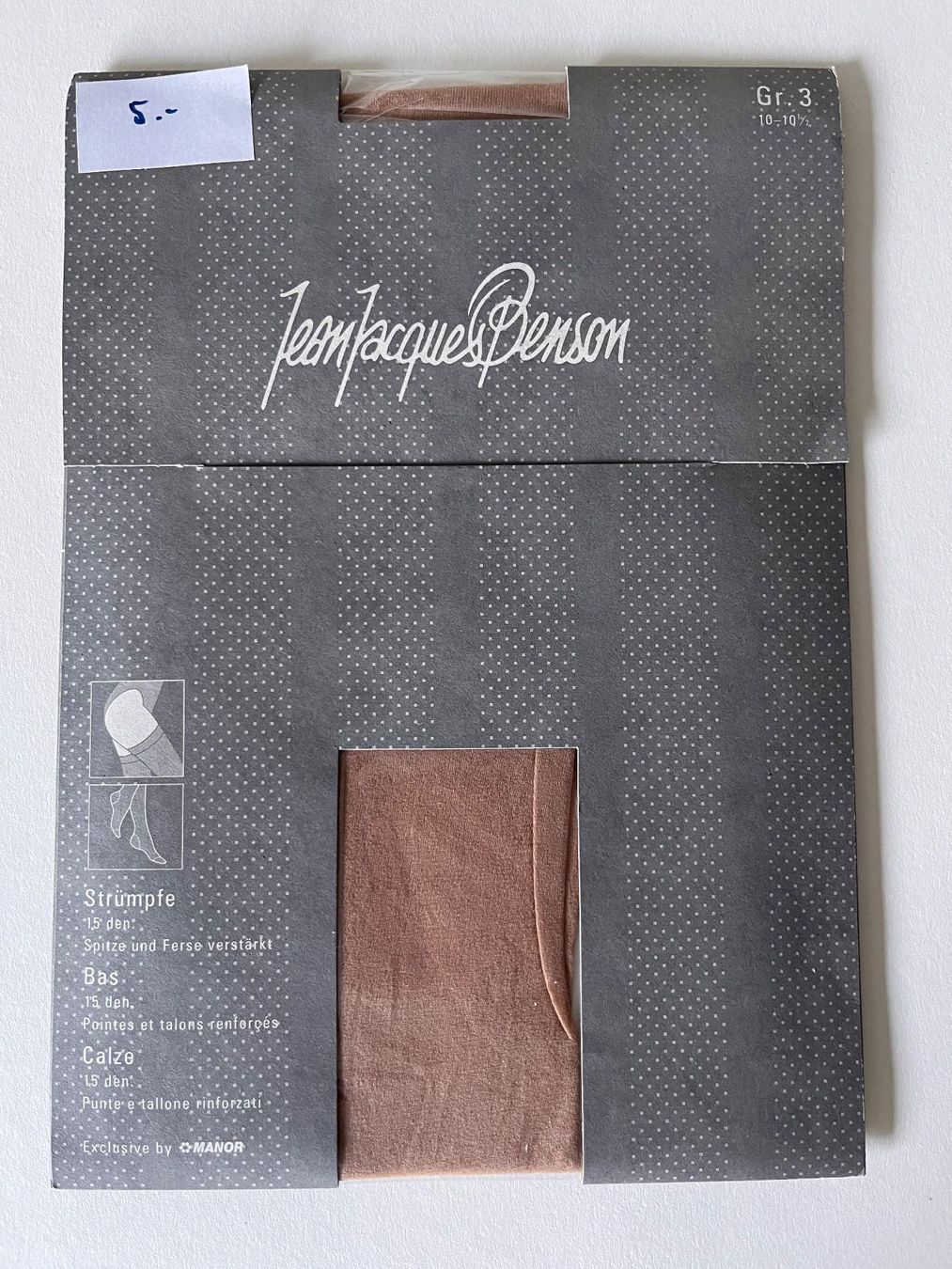 Calze & Collant: Strapsstrümpfe, Jean Jacques Benson, Grösse 3  (L) – Nuovo e nell'imballaggio originale da Rudolfstetten venduto da gst_g7xl