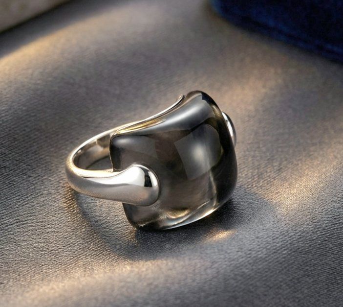 Anelli: Moderner Silber Ring 925 mit Bergkristall  - Neu – Nuovo e nell'imballaggio originale da Uetikon am See venduto da Coralreef 2