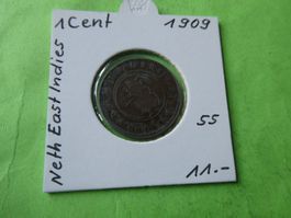 NIederländisch Indien 1909, 1 Cent