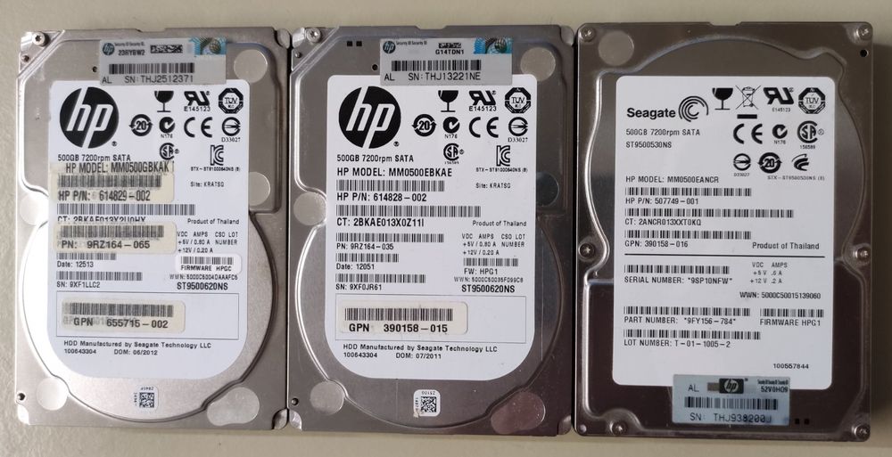 HP 500GB SATA Disk (Usato) a Grenchen per CHF 15 – con consegna ...