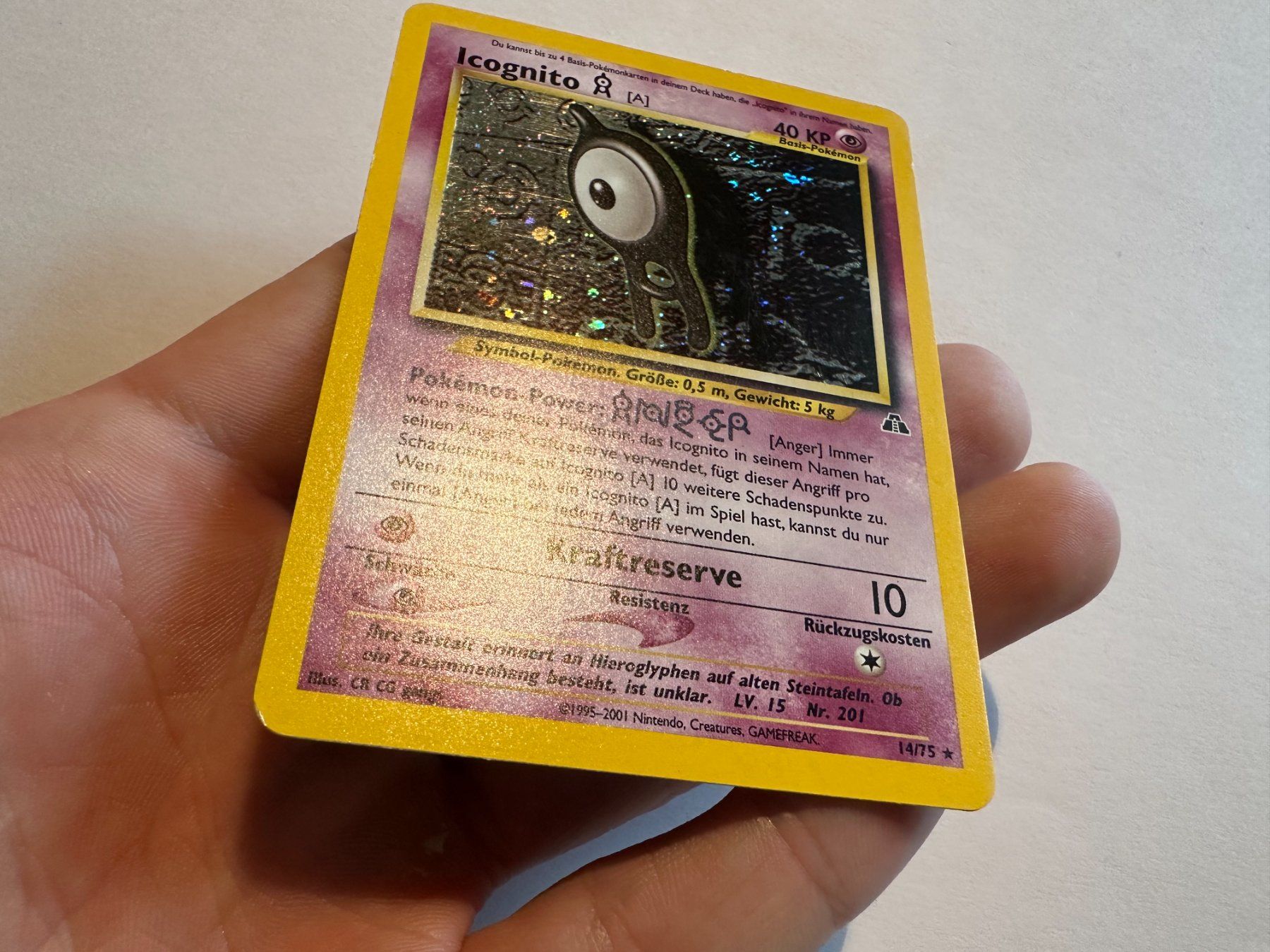 Pokémon Carte collezionabili: Icognito holo Neo Entdeckung DE – Usato da Hagendorn venduto da Pokecollectorch 1