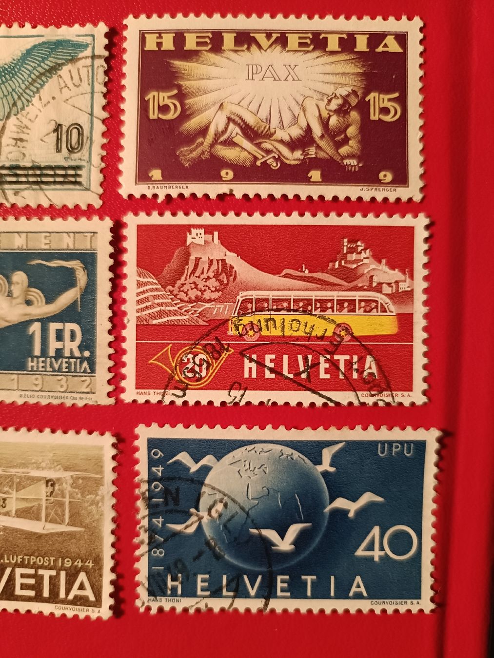 Tutti i francobolli: 6 ANTIKE BRIEFMARKEN SCHWEIZ MIT STEMPEL – Usato da Sargans venduto da Polifemo58 2