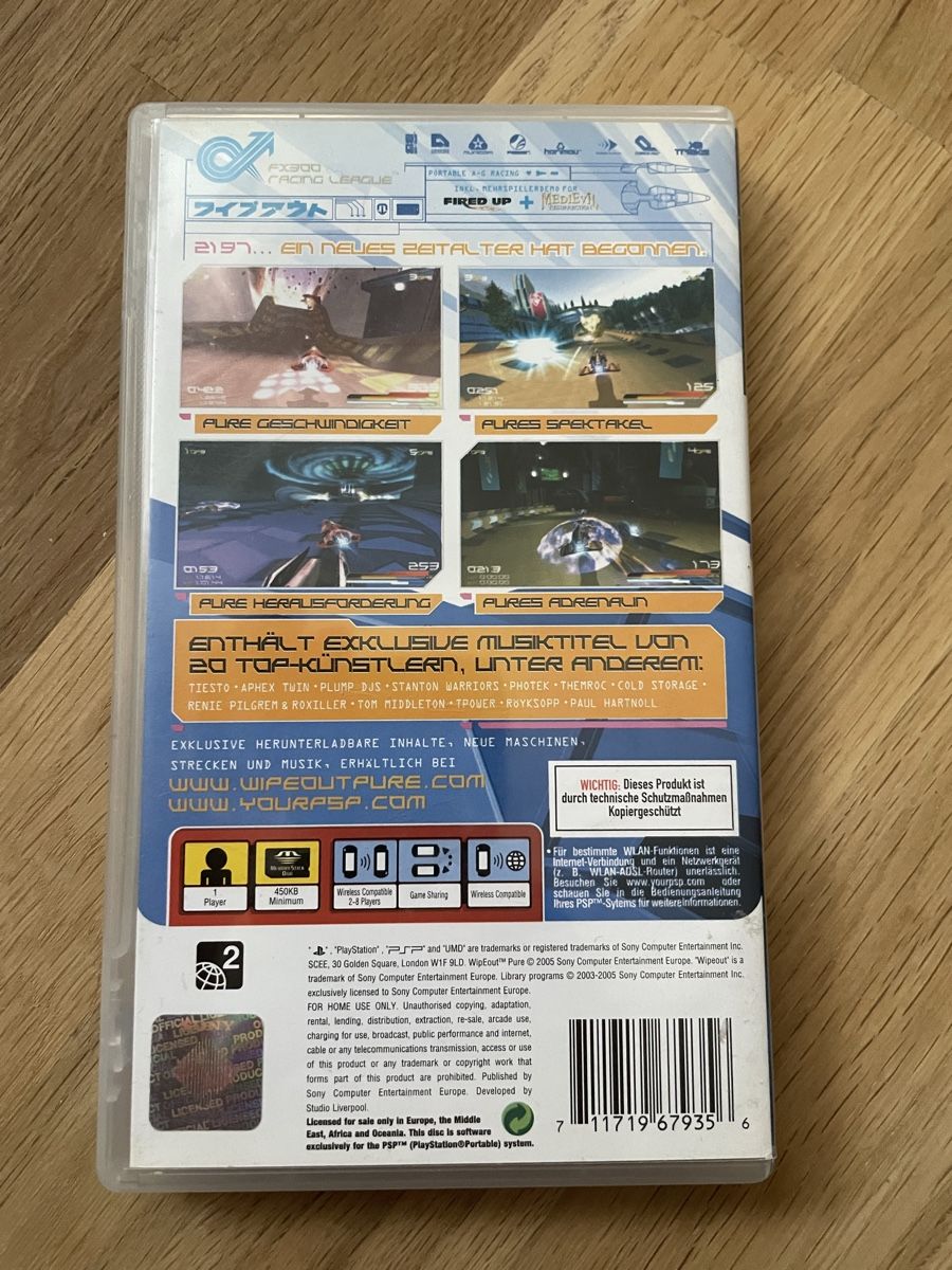 Sony Spiele: Wipeout Pure für PSP – Gebraucht aus Belp von beardman 1
