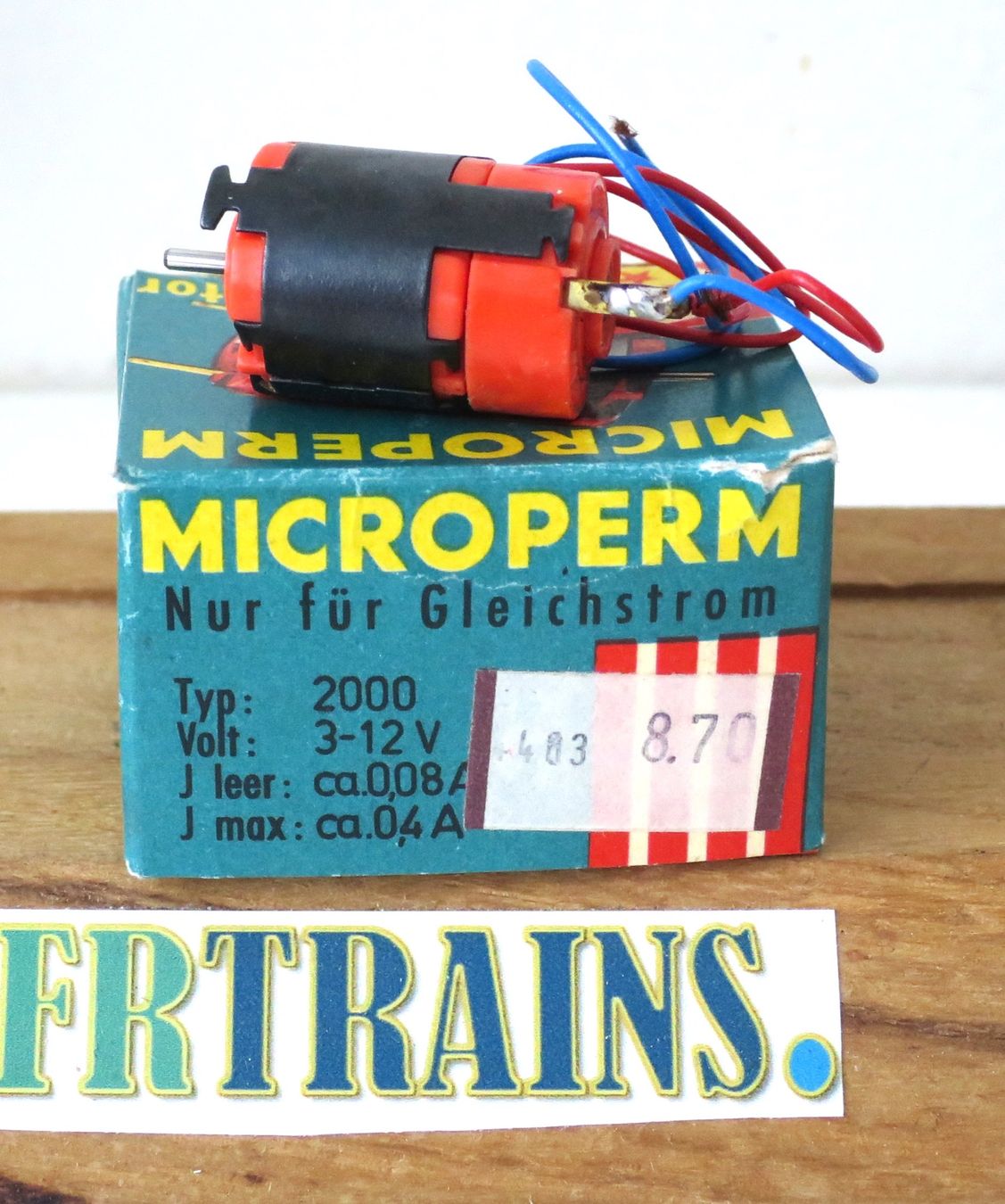 Motori: MARX MOTEUR MICROPERM TYPE 2000 DC 3/12  VOLTS – Usato da Gland venduto da FRtrains 1