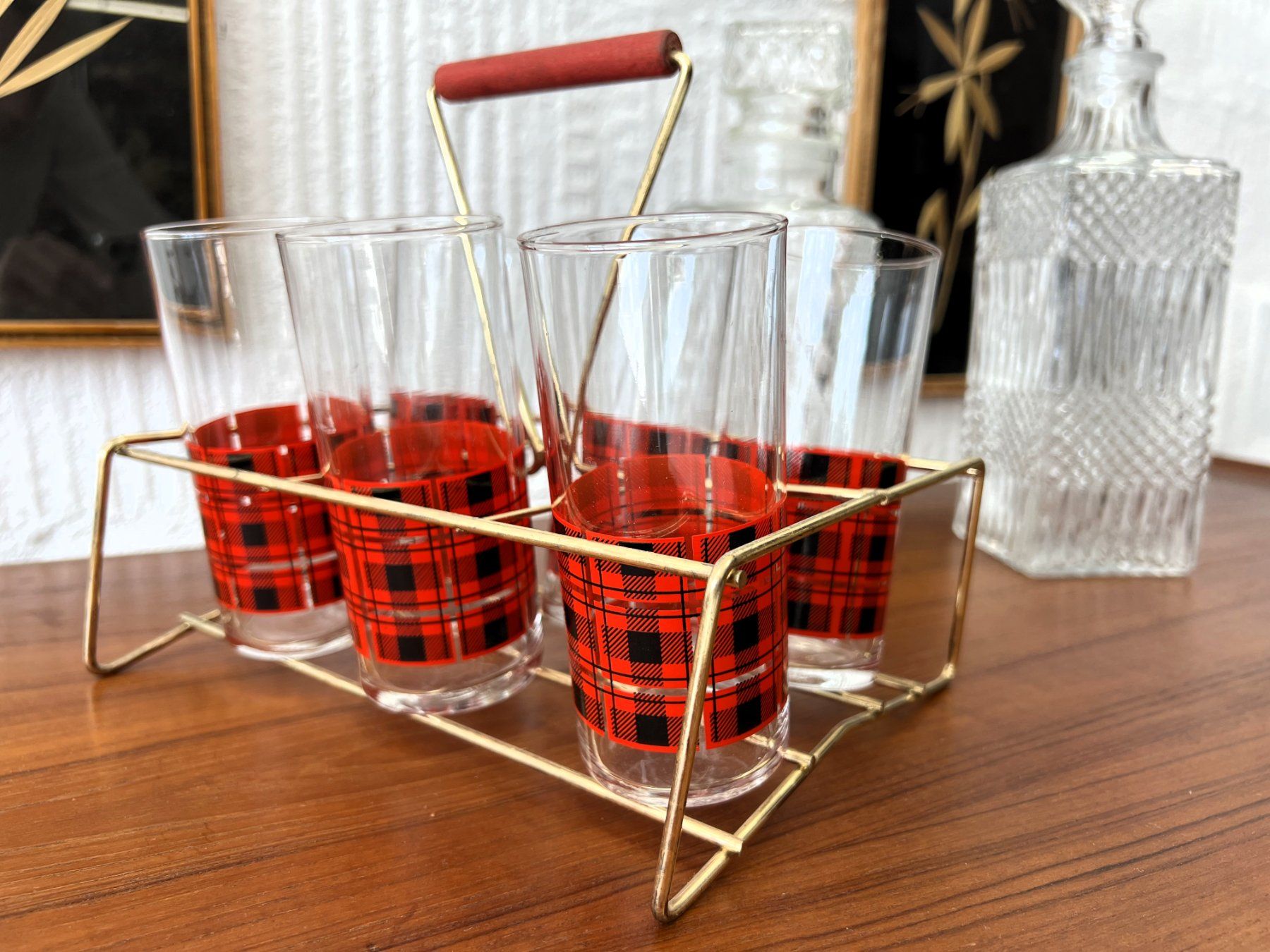 Bicchieri: Vintage Gläser-Set mit Halter – Usato da Walzenhausen venduto da stilvollwohnen