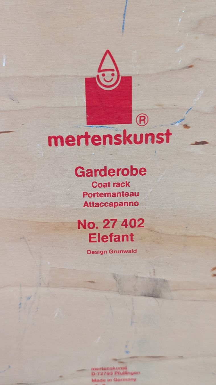 Garderobe: Kinder Garderobe Holz Elefant blau – Gebraucht aus Rothenburg von Sonne0310 1