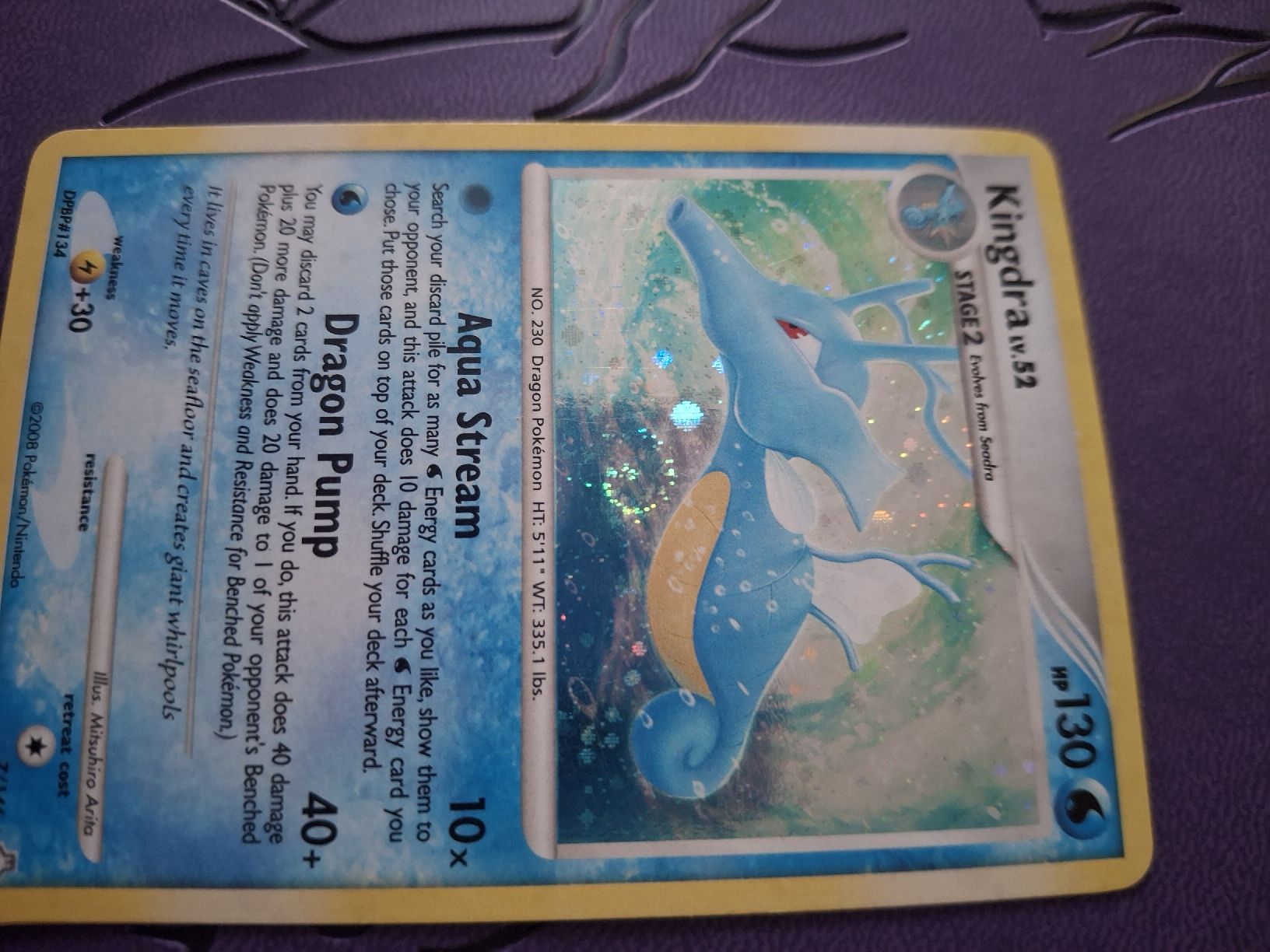 Pokémon Cartes à collectionner: Kingdra LV 52 7/146 – D'occasion à Münsingen par ama_9cdk 2