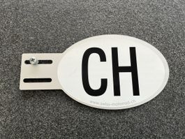 Nummernschildhalterung für CH Schild Metall stufenlos eins