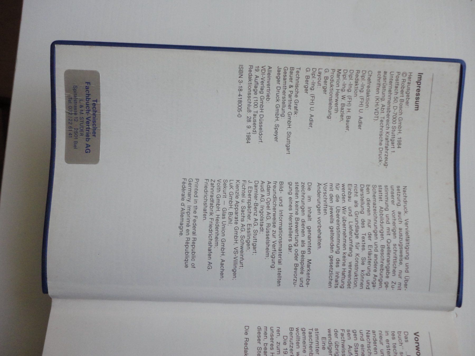 Libri: Kraftfahrtechnisches Taschenbuch – Usato da Alpnach Dorf venduto da Hbalzli 2