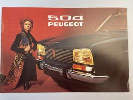 PEUGEOT 504 Prospekt 1971 deutsch CH 16-seitig brochure