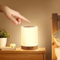 LED Nachttischlampe Touch Dimmbar mit 10 Farben und 4 Modi