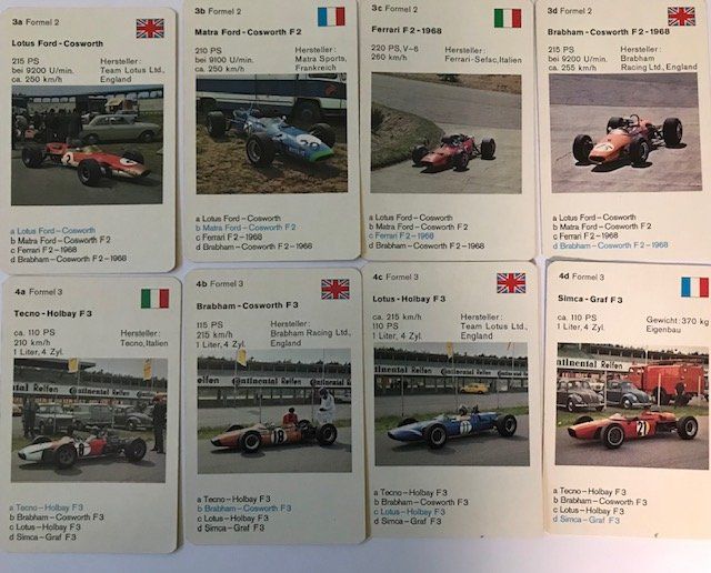 Giochi: Quartett Rennwagen 0182 – Usato da Zürich venduto da gigimai67 2