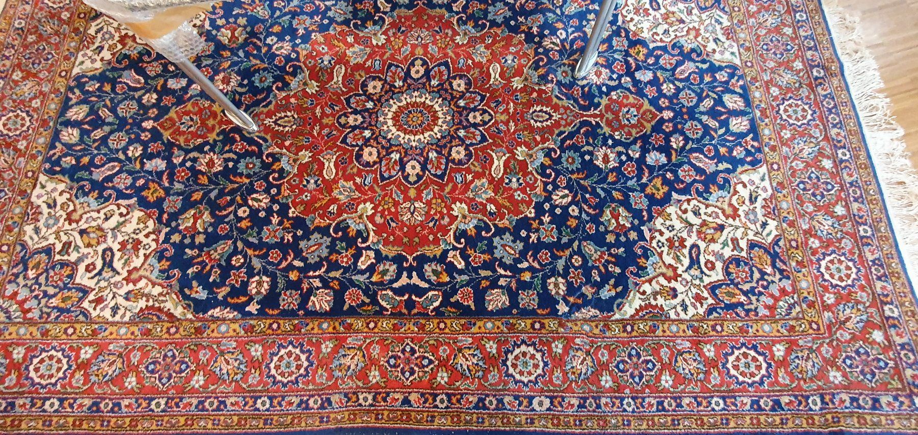 Tappeti: Schöner Orientteppich, blau und rot – Usato da Männedorf venduto da gab_66q9 1