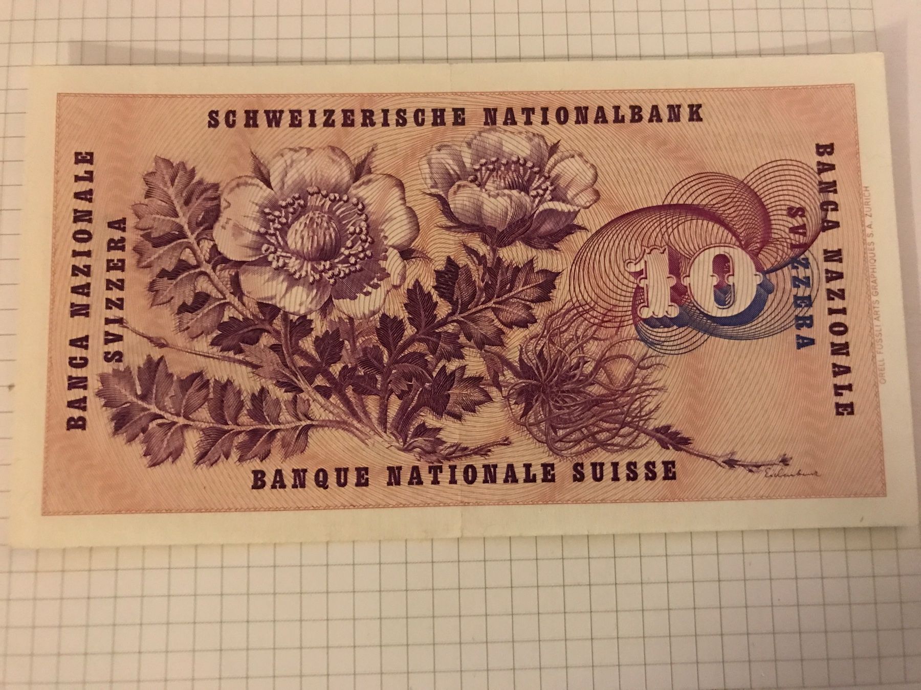 Banconote: 2 schöne 10 Franken Banknoten – Usato da St. Gallen venduto da Setin 1