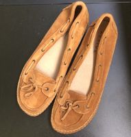 Ballerinas Damen braun Leder neu