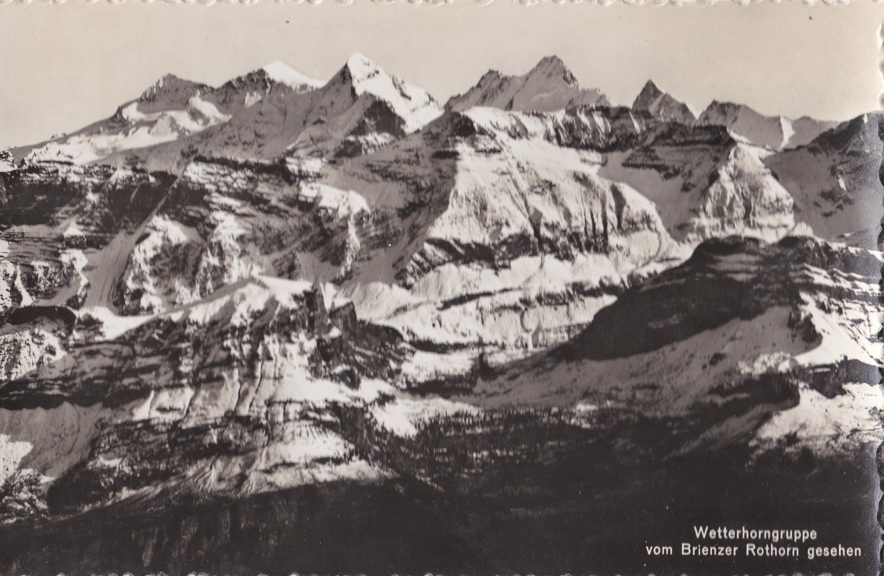Ansichtskarten: Originale, alte Ansichtskarte: Brienzer Rothorn-Gruppe! – Gebraucht aus Neuenhof von Wanton