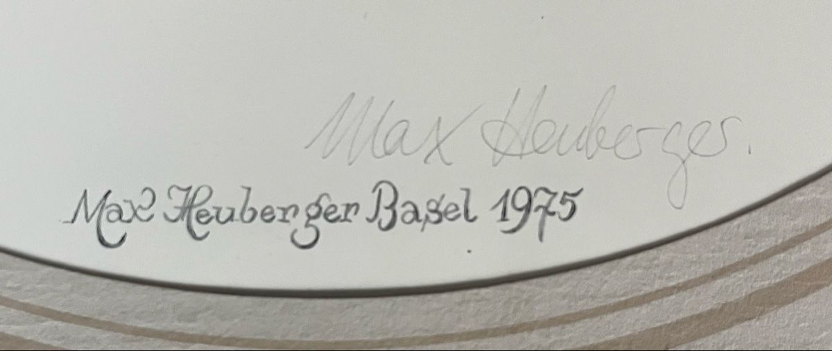 Grafica & Litografie: Original Max Heuberger Schmetterling-Litho, Basel 1975! – Usato da Riehen venduto da mcmal 2