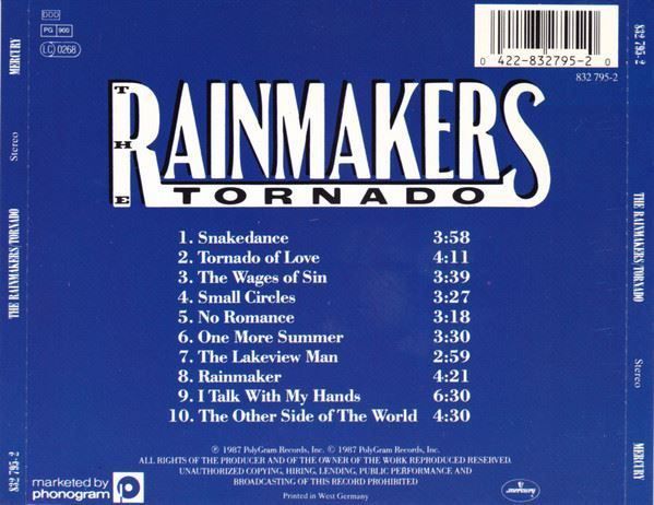 CDs: The Rainmakers – Tornado – D'occasion à St.Gallen par jalamusic 1