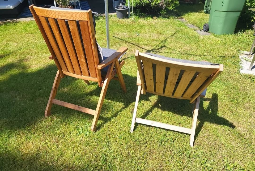 Chaises: Garten Holzstühle Klappbar – D'occasion à Riniken par Melanie910 1