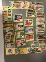 Diverse Sammlung Fussball Sticker Panini guter Zustand