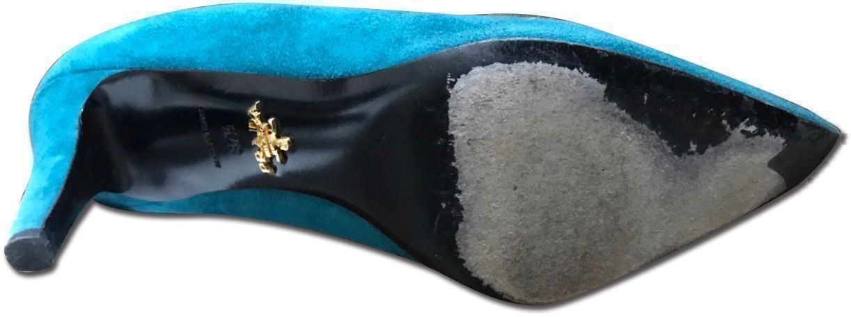 Prada Scarpe da donna: Prada suede turquoise shoes – Usato da Basel venduto da 18Inspiration 2