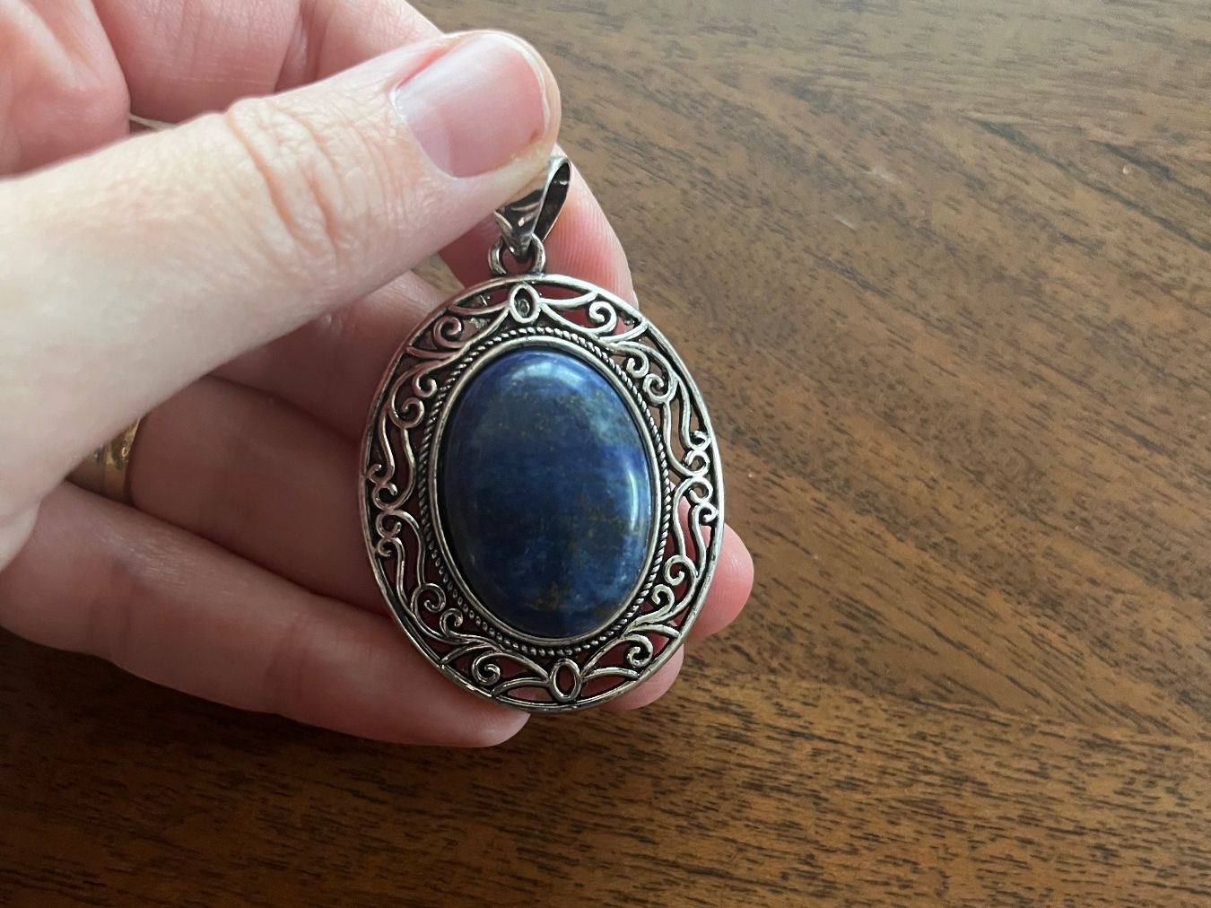 Ciondoli: Lapislazuli Anhänger, Vintage Stil – Nuovo e nell'imballaggio originale da Gams venduto da Mariawicca 2