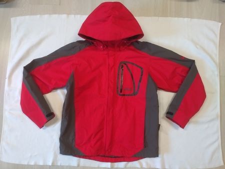Veste Jack Wolfskin TEXAPORE rouge/gris, taille L TBE+