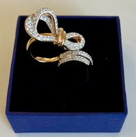 Schöner Swarovski Ring Gr. 52 Rosévergoldet NEUwertig