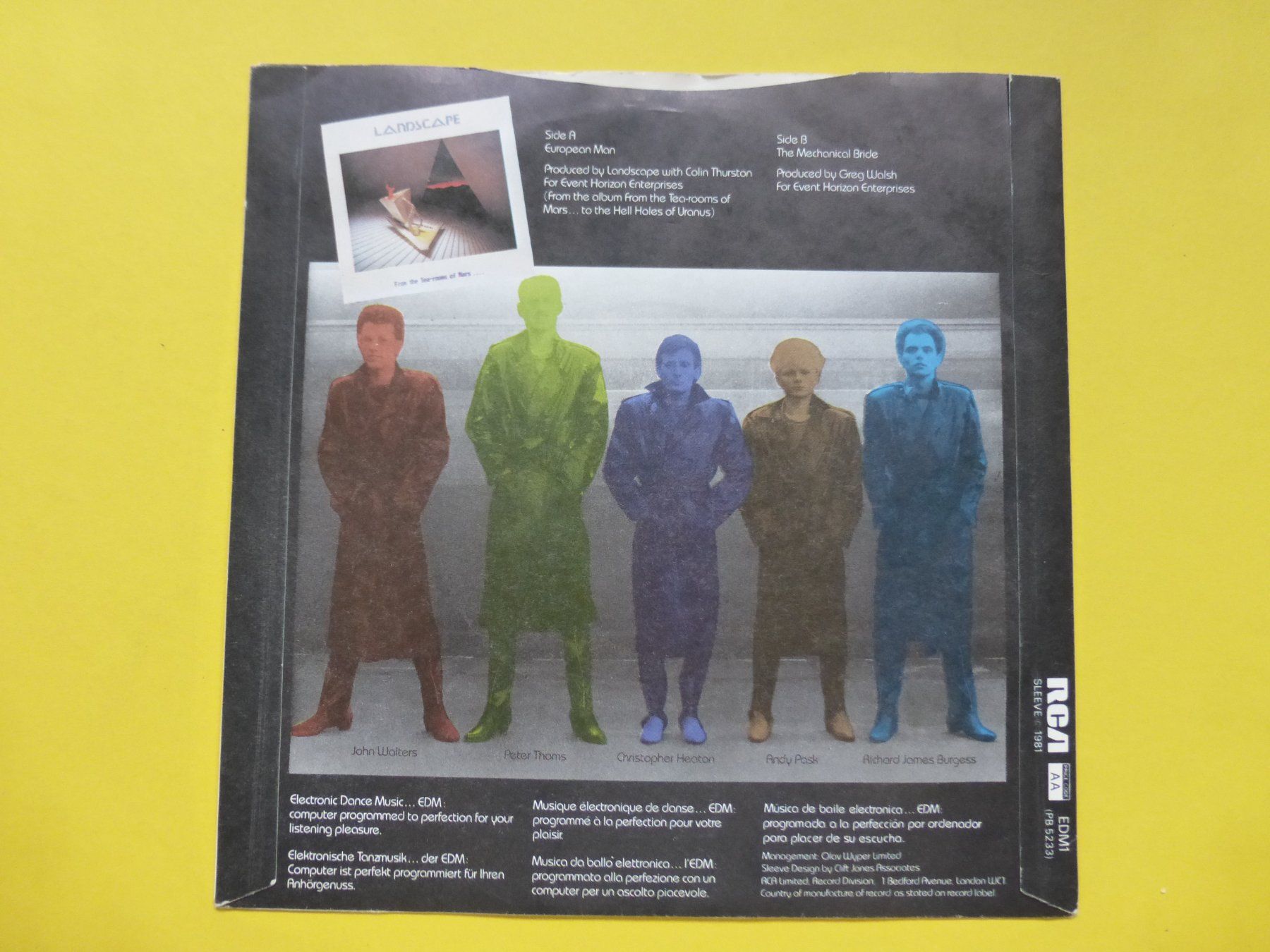 Schallplatten: Landscape – European Man – Gebraucht aus Zürich von Swiss57 1