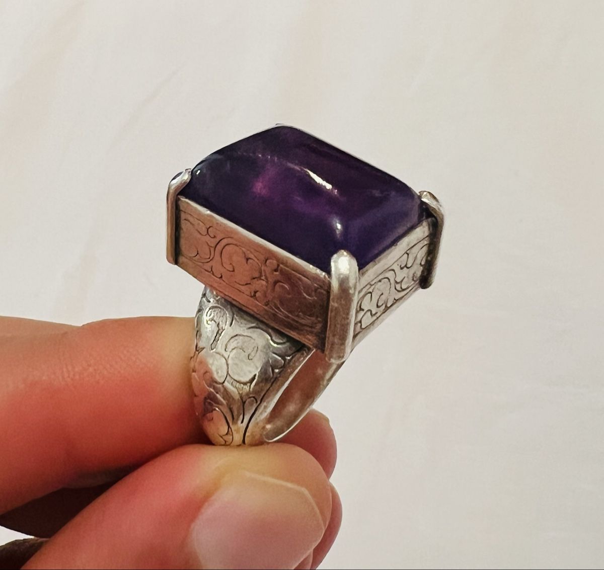 Ringe: Silber ring mit Amethyst – Gebraucht aus Grenchen von rom_xq5z 1