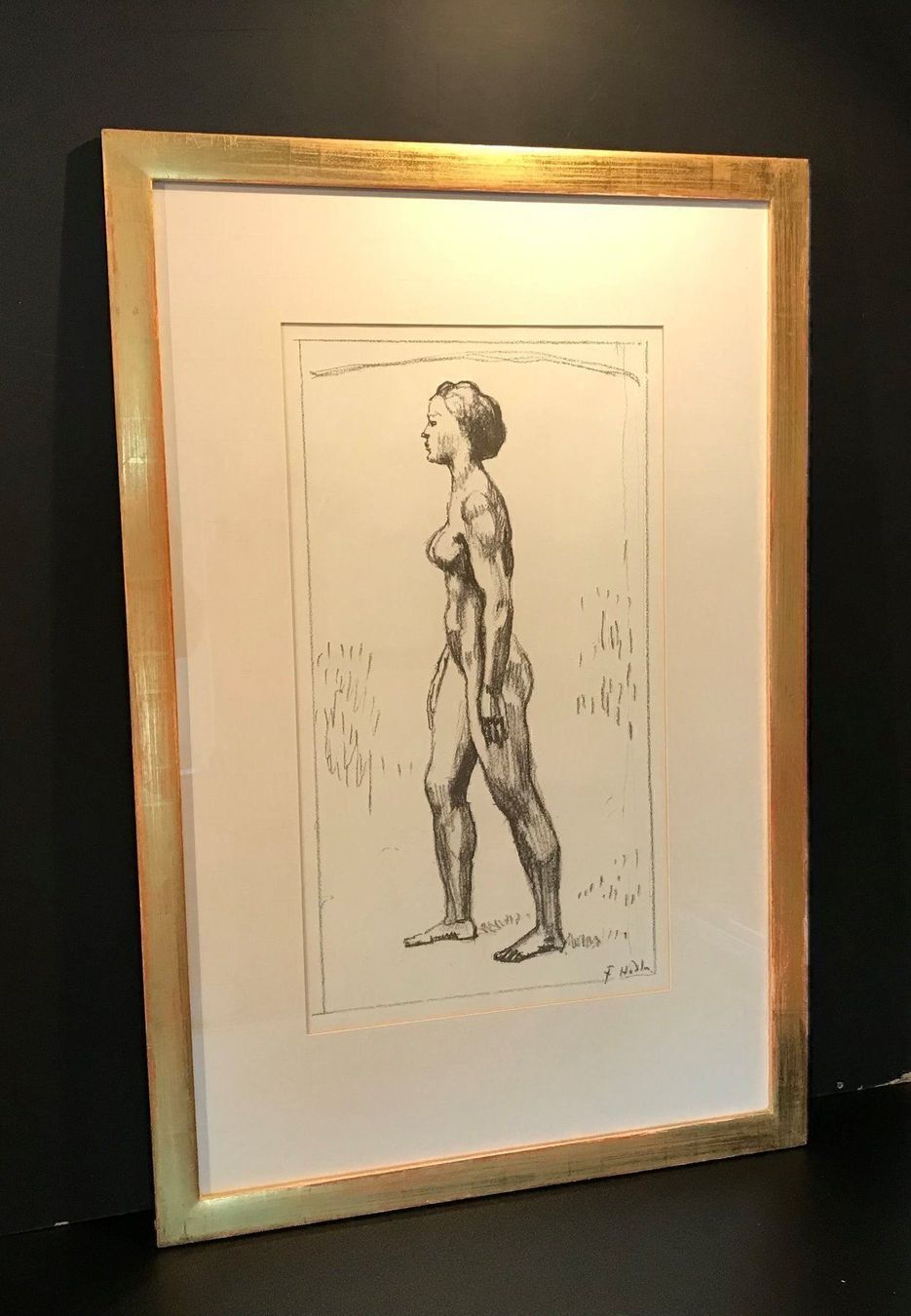 Grafica & Litografie: Ferdinand Hodler, Lithographie – Usato da Einsiedeln venduto da artgallery59